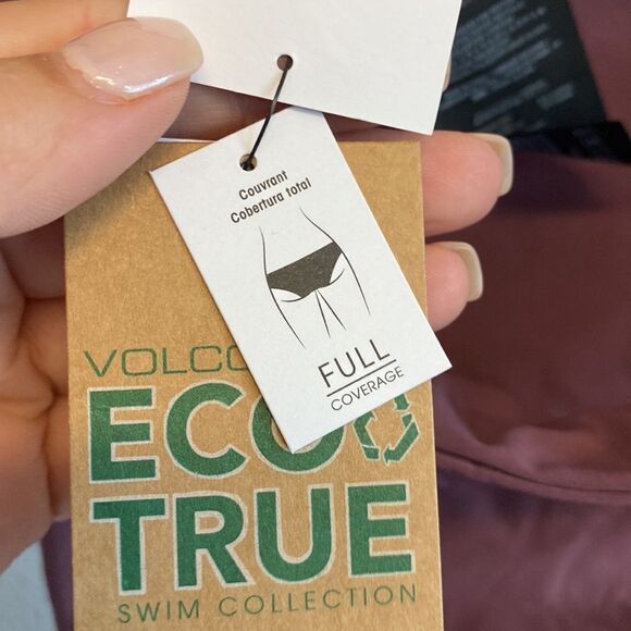 NWT- dark purple simply seamless Hipster- side tie bikini bottoms- Size 18W - Picture 6 of 9